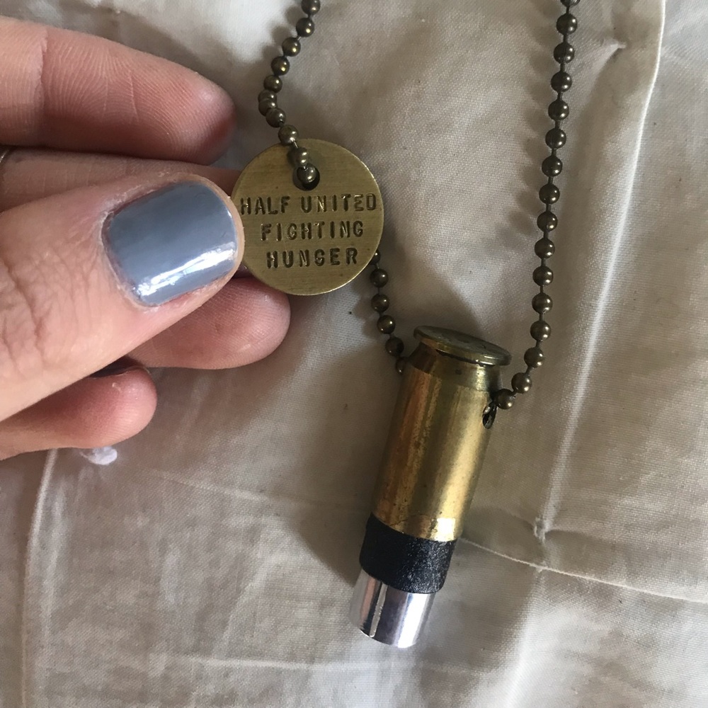 Half united bullet pendant